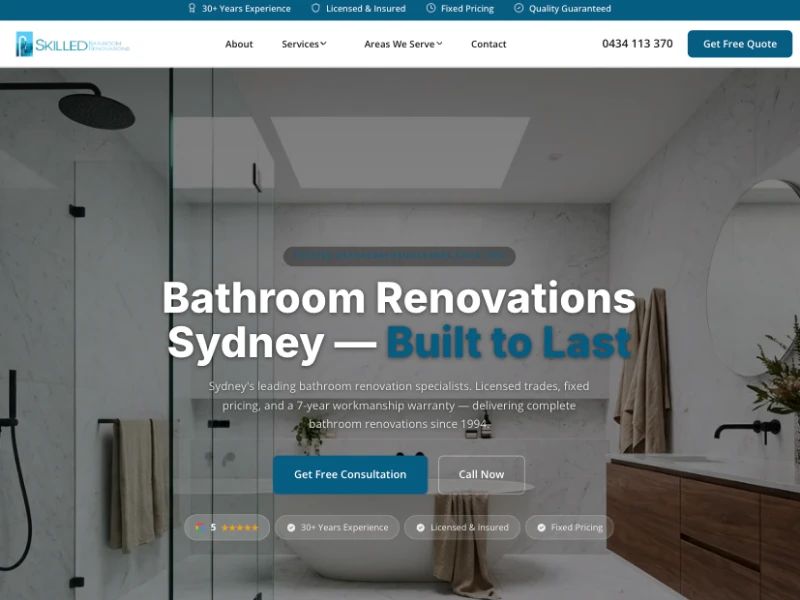 LWS Skilled bathroom Renovations